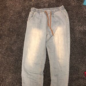 Vintage banded ankle jean